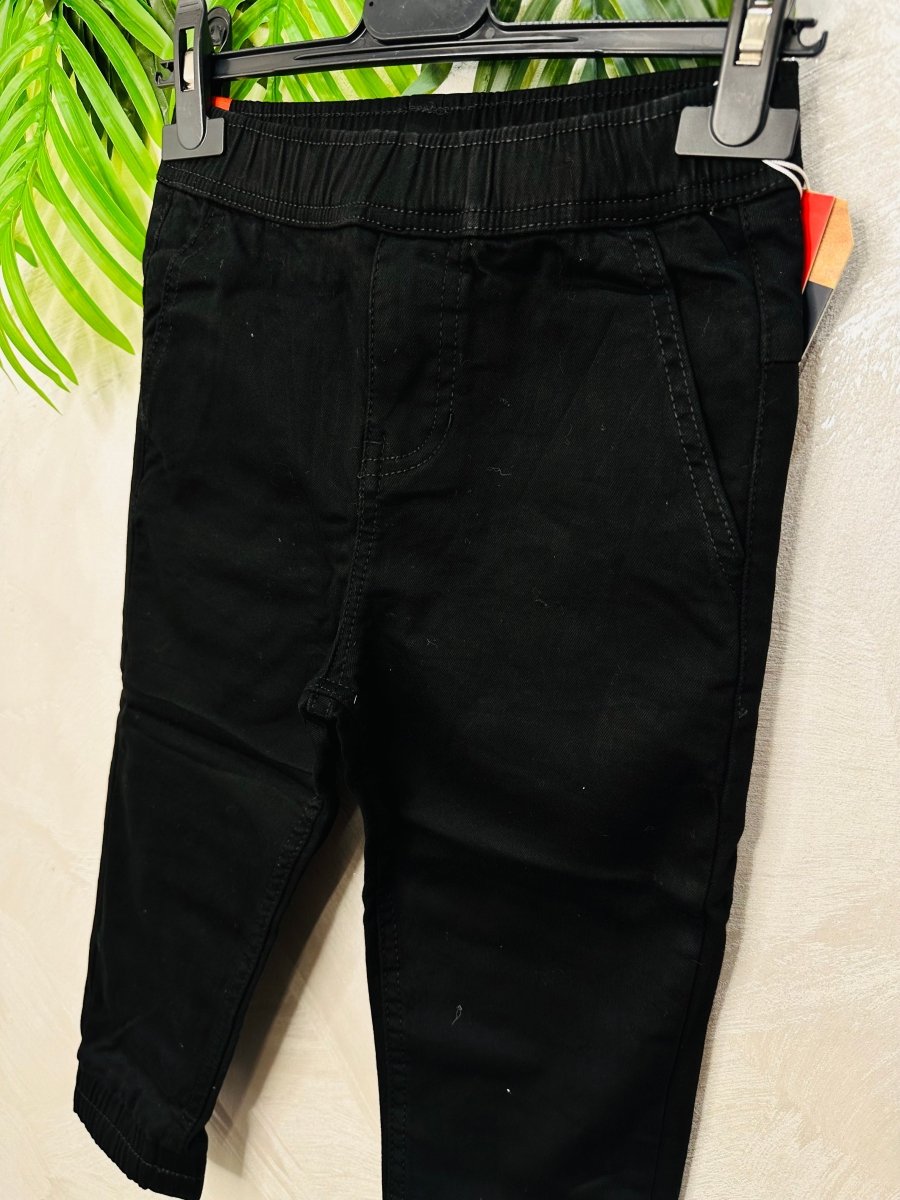 Pantalone elastico nero - Piccole Canaglie - PC24630