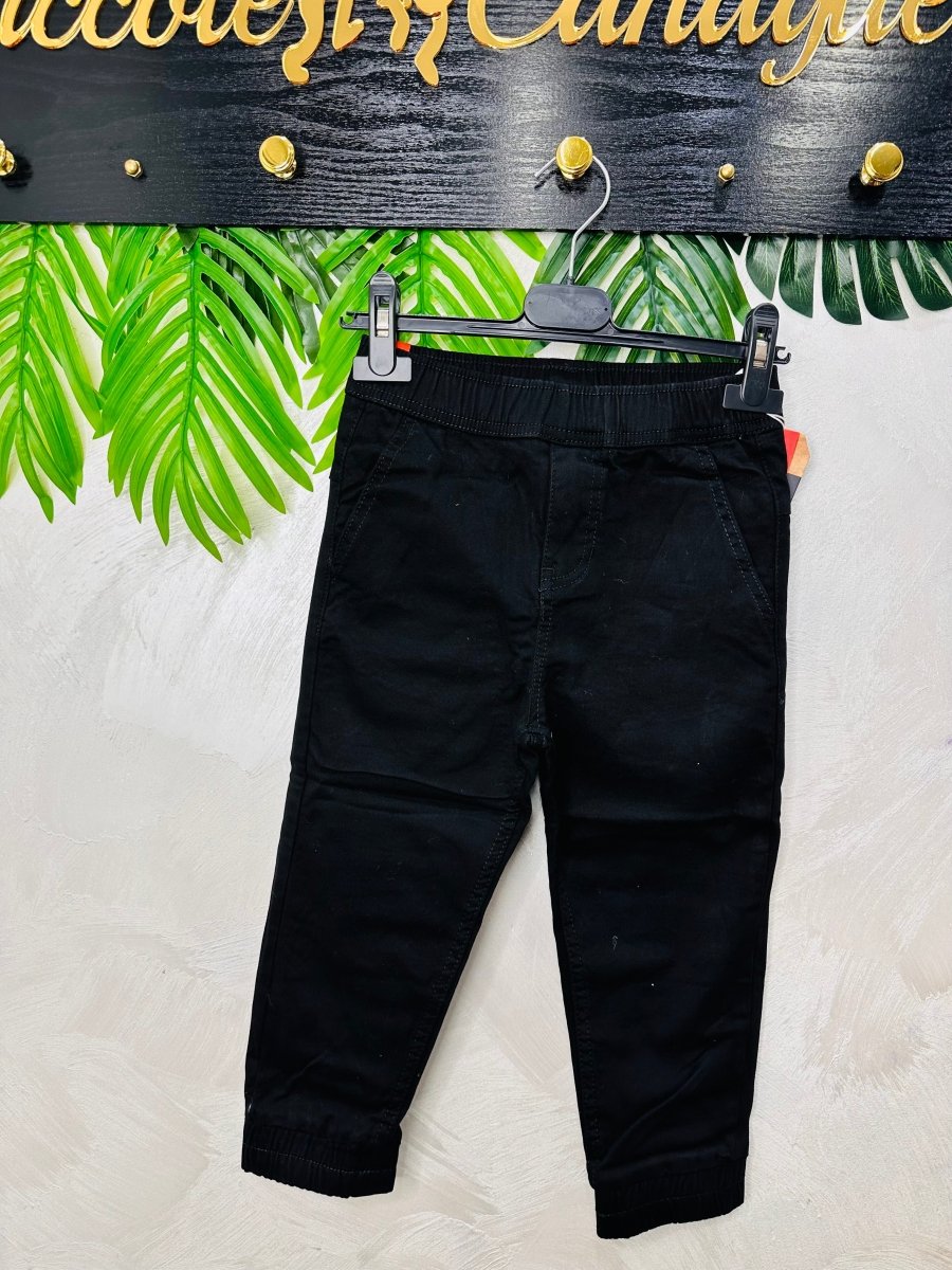 Pantalone elastico nero - Piccole Canaglie - PC24630