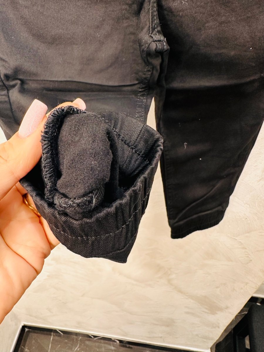 Pantalone elastico nero - Piccole Canaglie - PC24630