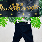 Pantalone felpato Blu - Piccole Canaglie - PC22582