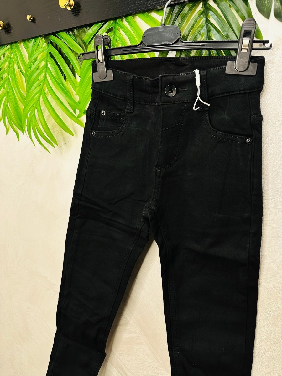 Pantalone nero felpato - Piccole Canaglie - PC24658