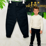 Pantalone Strappo nero - Piccole Canaglie - PC22596
