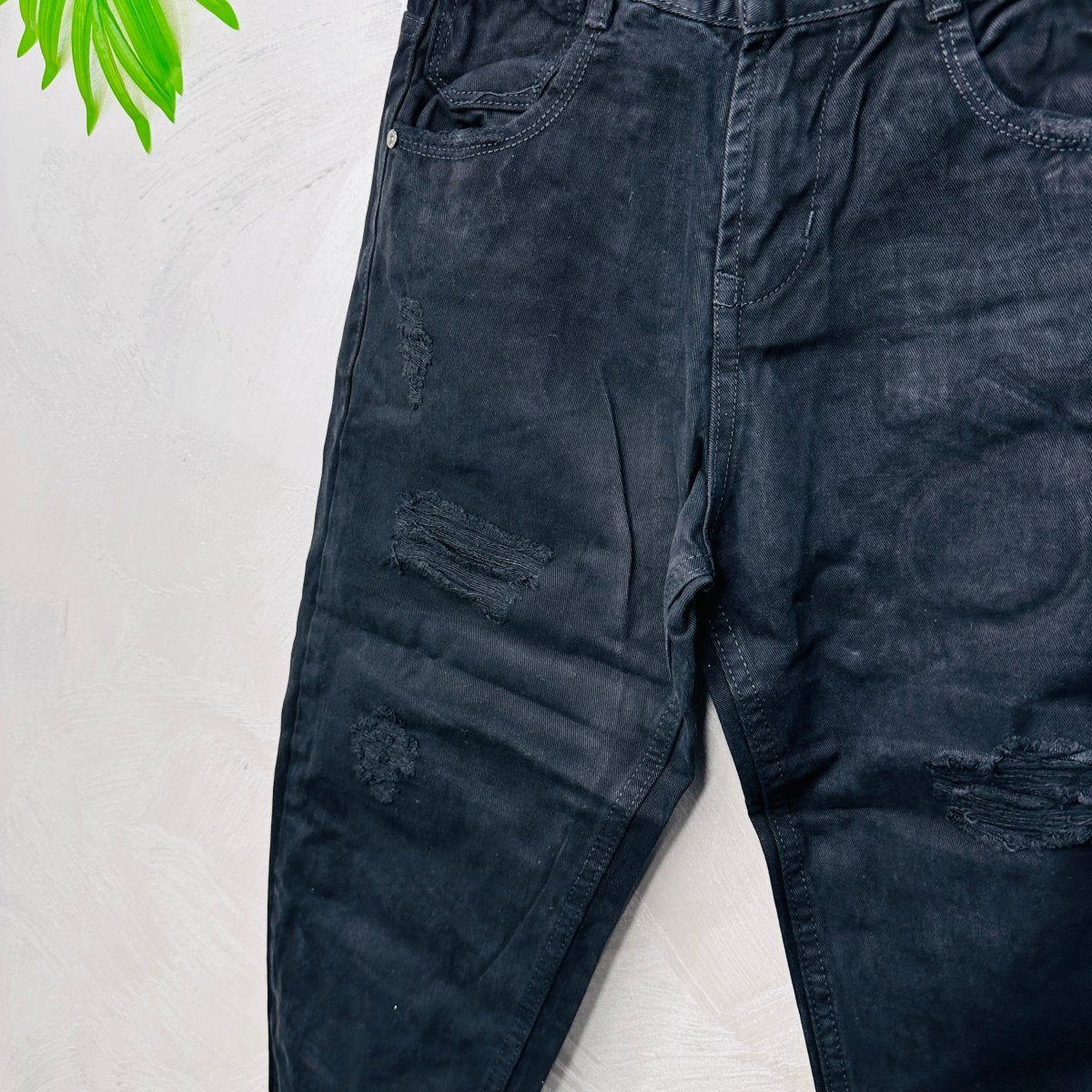 Pantalone Strappo nero - Piccole Canaglie - PC22596