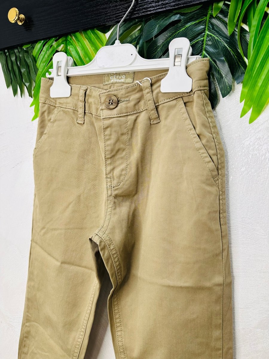 PAntalone Tasche a Filo Begie Cotone - Piccole Canaglie - PC26326