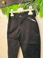 PAntalone Tasche a Filo Nero Cotone - Piccole Canaglie - PC26333