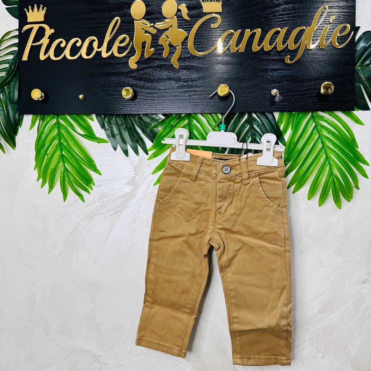 Pantalone Tasche Filo Begie anni - Piccole Canaglie - PC22483