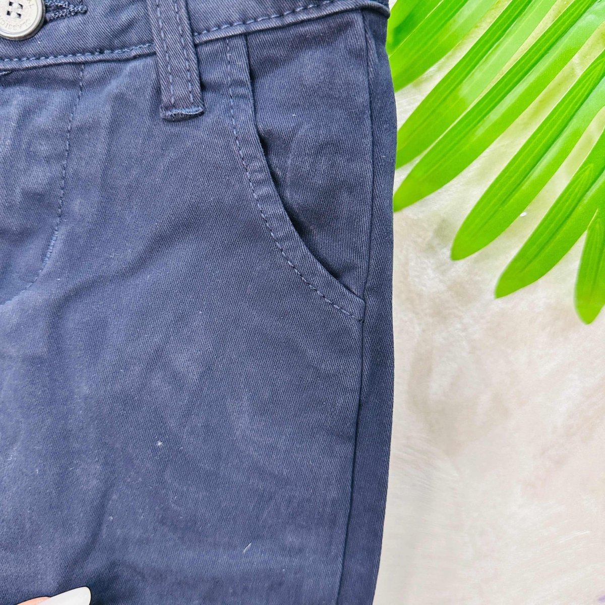 Pantalone Tasche Filo Blu anni - Piccole Canaglie - PC22493