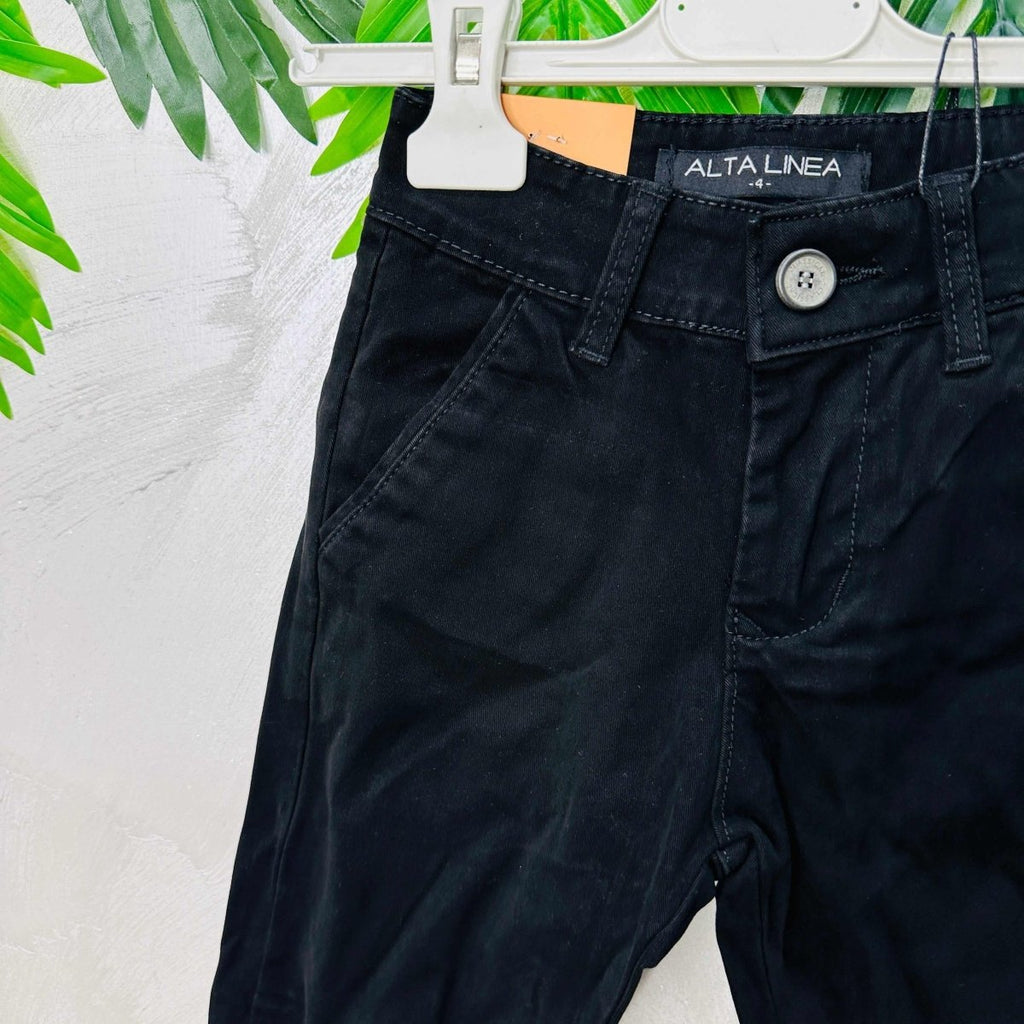 Pantalone Tasche Filo nero anni - Piccole Canaglie - PC22503