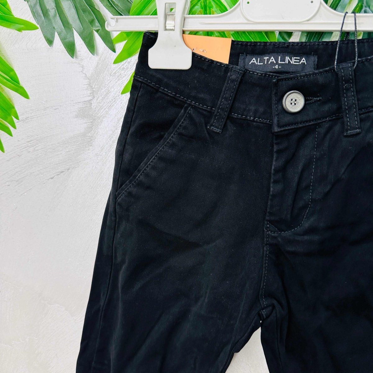 Pantalone Tasche Filo nero anni - Piccole Canaglie - PC22503