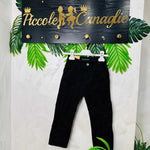 Pantalone Tasche Filo nero anni - Piccole Canaglie - PC22503