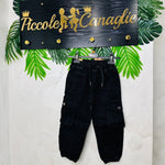 Pantalone Tasconi nero - Piccole Canaglie - PC22612