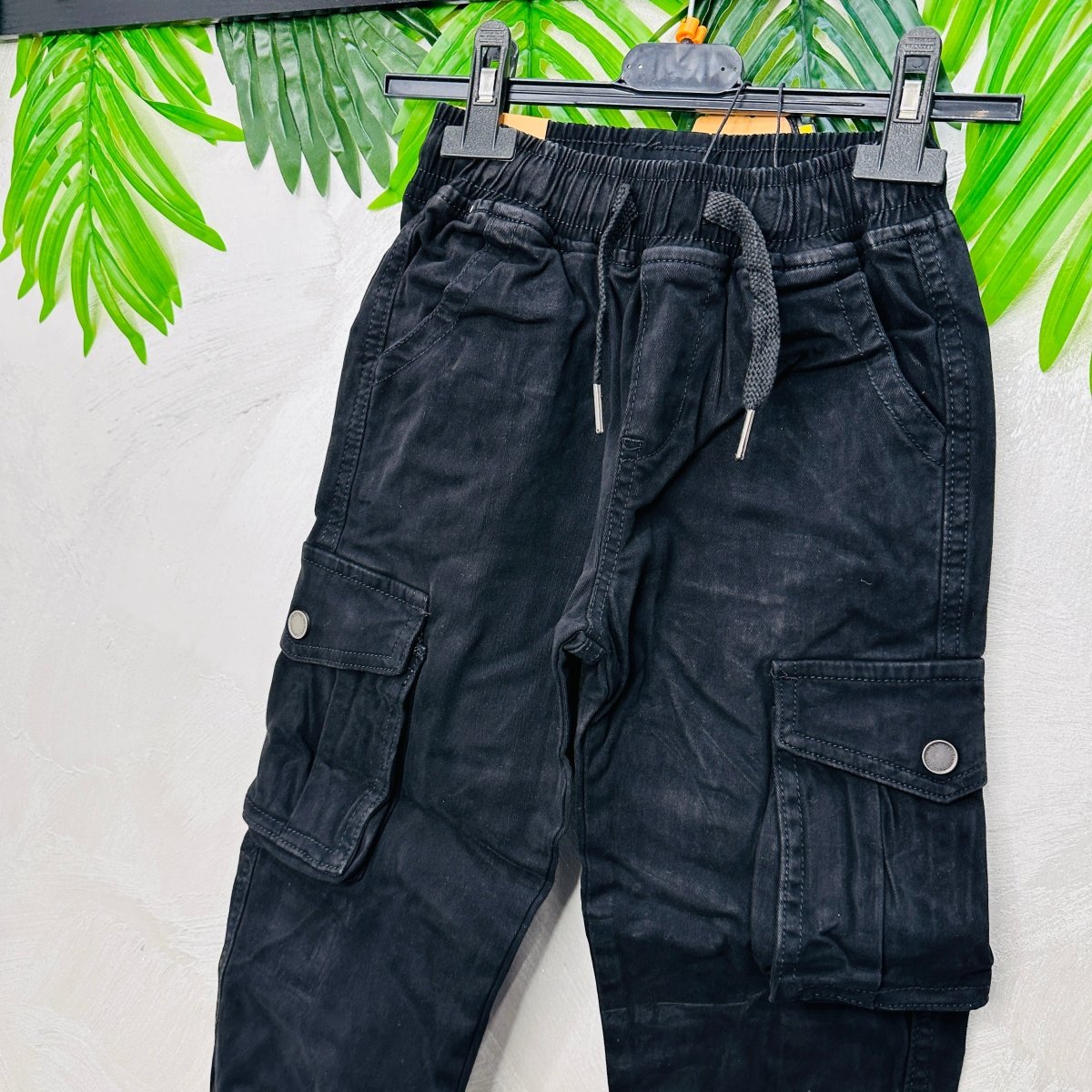 Pantalone Tasconi nero - Piccole Canaglie - PC22612