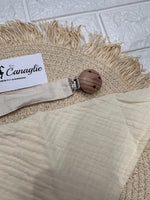 Porta Ciuccio Beige Personalizzabile Wdd07 - Piccole Canaglie - PC26934