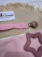Porta Ciuccio Rosa Personalizzabile Wdd07 - Piccole Canaglie - PC26933