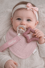Porta Ciuccio Rosa Personalizzabile Wdd07 - Piccole Canaglie - PC26933