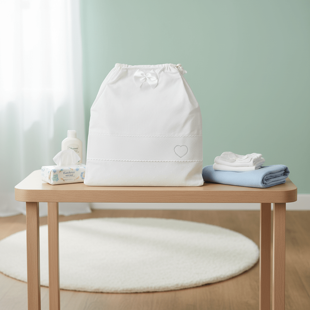 Sacchetto Primo cambio Avorio 🤍 Dim35x45 - Piccole Canaglie - PC20619