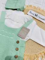 Salopetta Manica Lunga Verde Ng2044 Dis 1 - Piccole Canaglie - PC29145