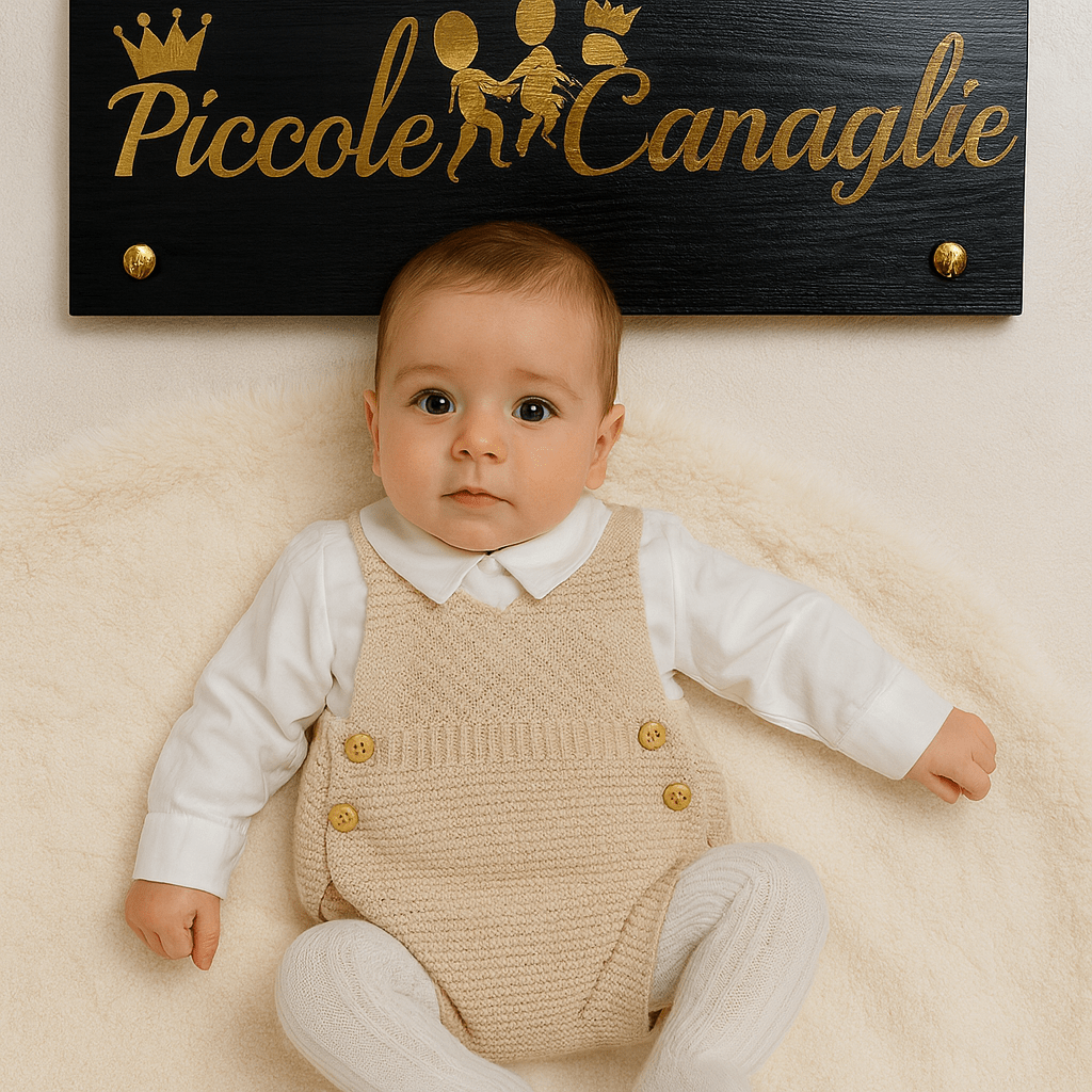Salopetta Neonati Begie - Piccole Canaglie - PC21846