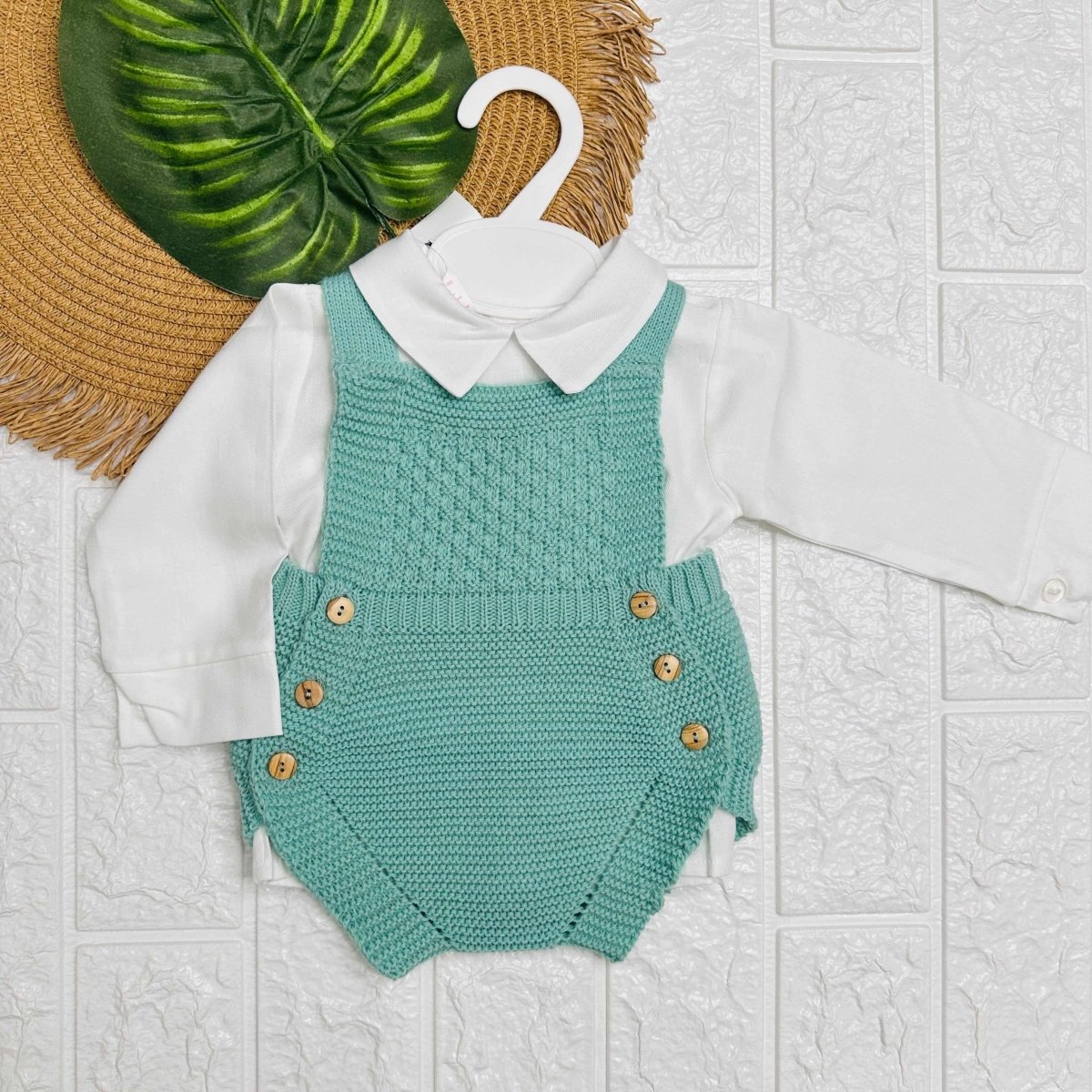 Salopetta Neonati Verde - Piccole Canaglie - PC21852