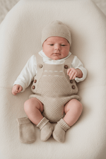 Salopetta Pagliaccetto Filocotone Beige Ng2045 Dis1 - Piccole Canaglie - PC25915