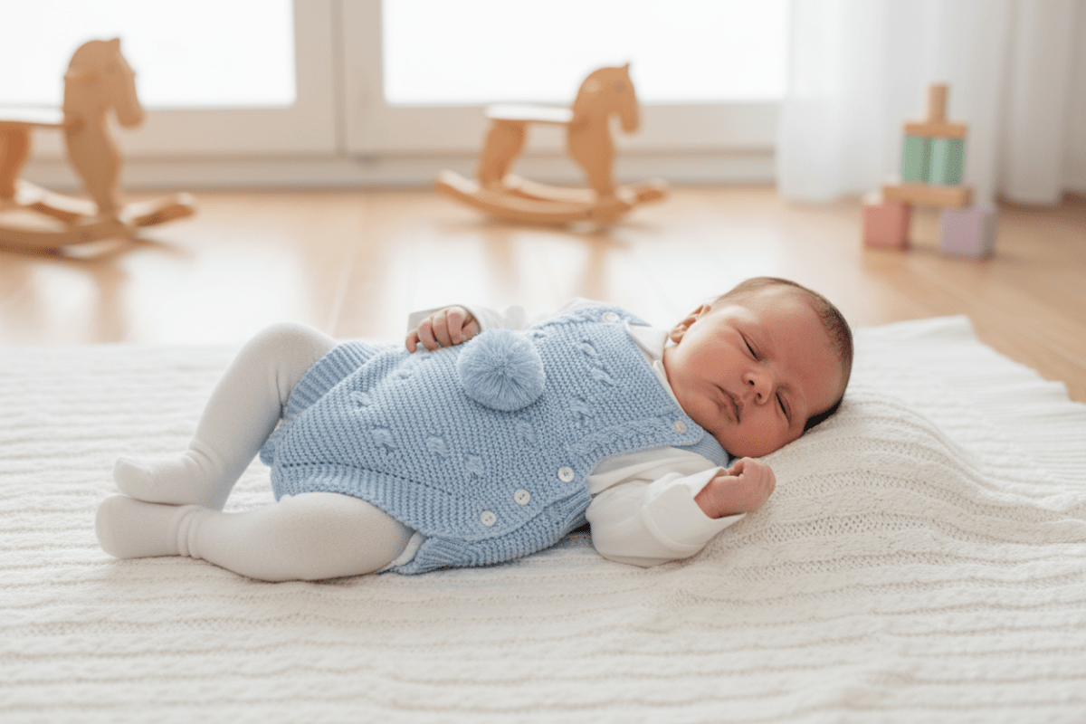 Salopetta Pon Pon Celeste - Piccole Canaglie - PC24565