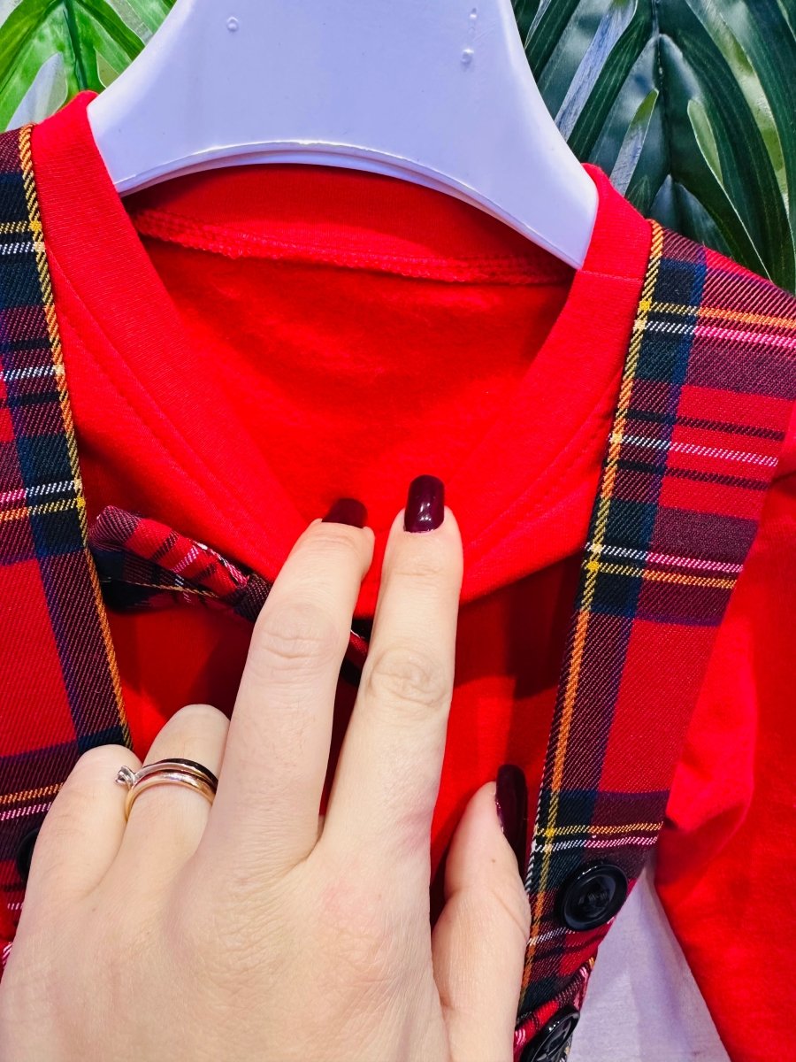 Salopetta scozzese bimbo - Piccole Canaglie - 