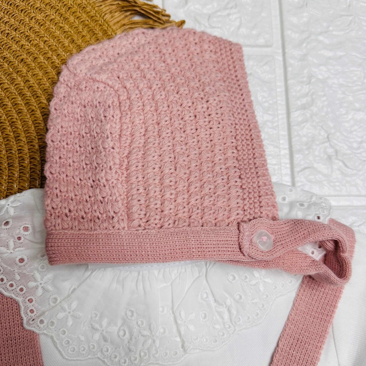 Salopette neonata Rosa antico - Piccole Canaglie - PC21855