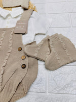 Salopette Pagliaccetto Beige Ng2045 - Piccole Canaglie - PC25857