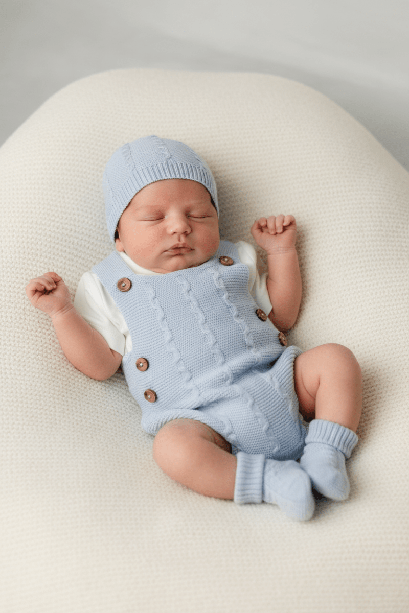 Salopette Pagliaccetto Celeste Ng2045 - Piccole Canaglie - PC25854