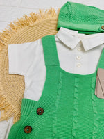 Salopette Pagliaccetto Verde Ng2045 - Piccole Canaglie - PC25851