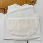 Set camicina e bavetta della fortuna panna - Piccole Canaglie - PC20650