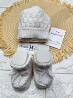 Set Cappello + Babbucce Bianche In Filo A110 - Piccole Canaglie - PC26925