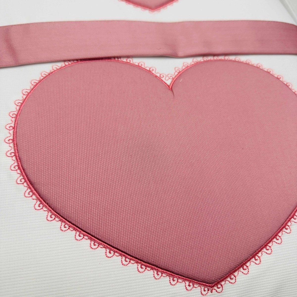 Set completo carrozzina cuore rosa antico - Piccole Canaglie - PC21312