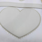 Set completo carrozzina cuore tortora - Piccole Canaglie - PC22308