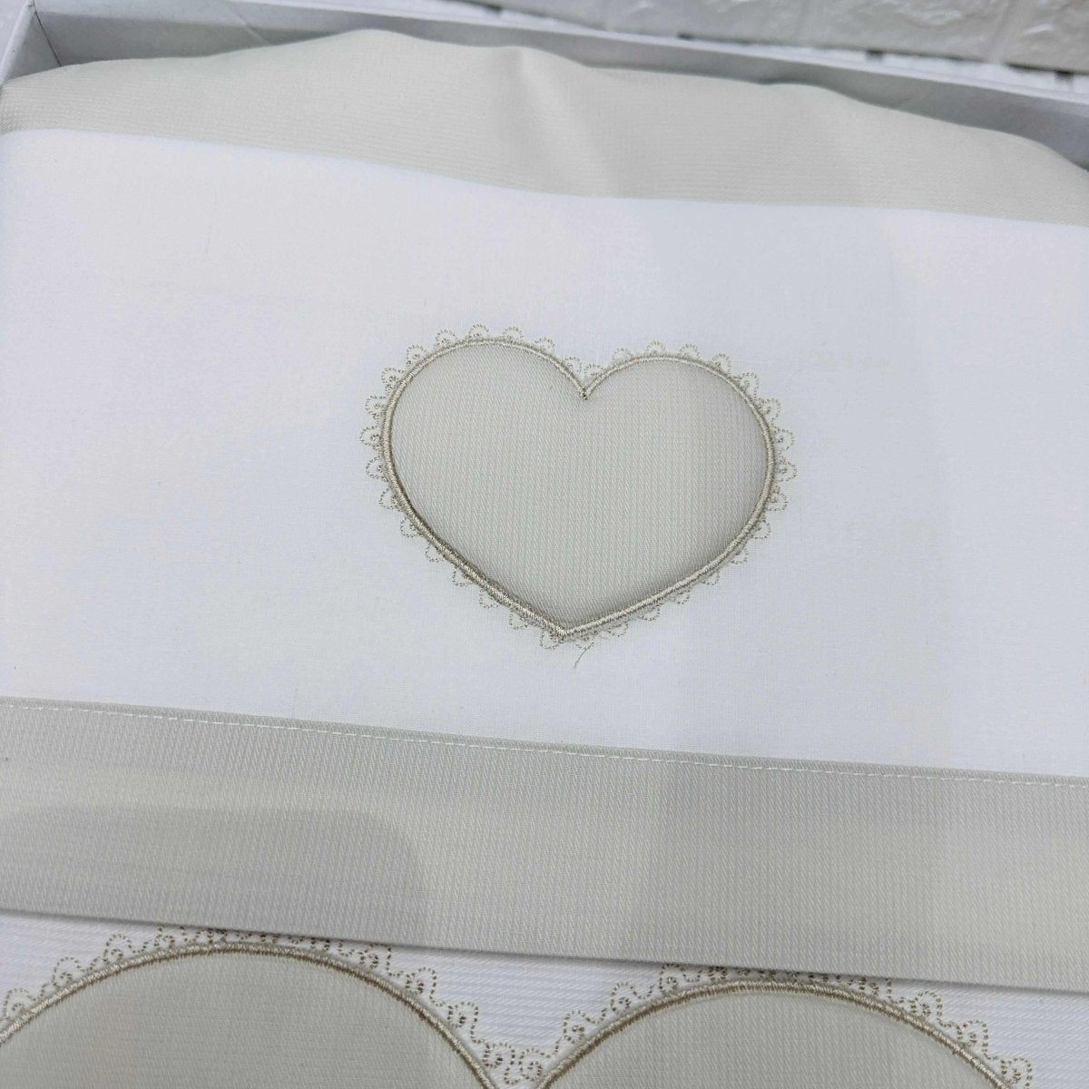 Set completo carrozzina cuore tortora - Piccole Canaglie - PC22308