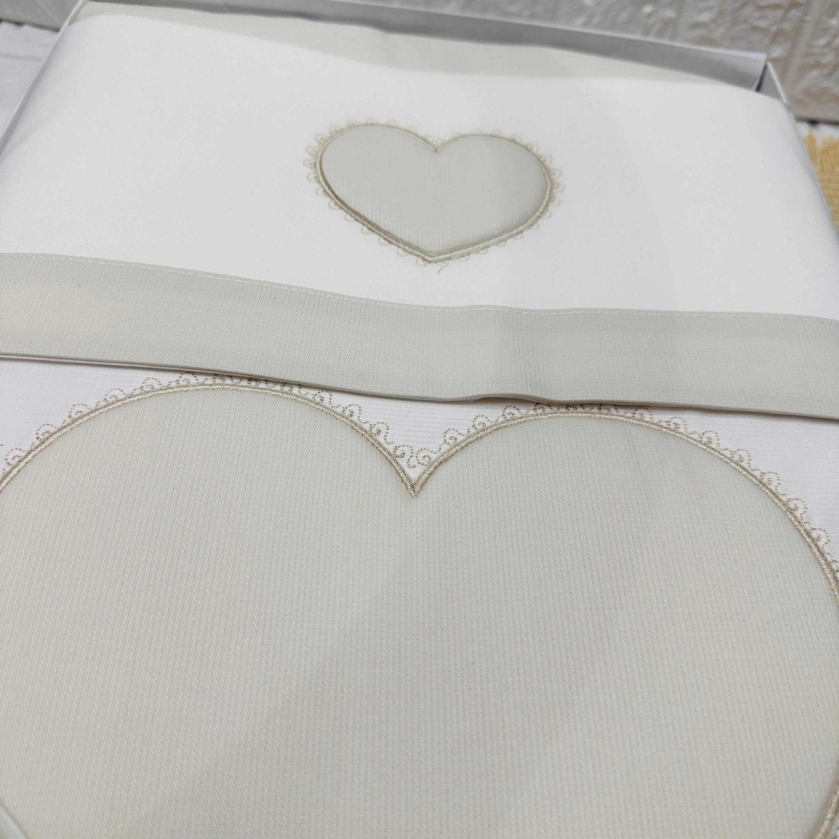 Set completo carrozzina cuore tortora - Piccole Canaglie - PC22308