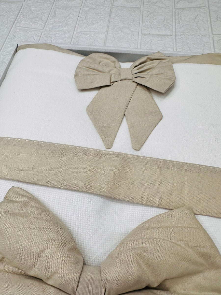 Set Completo Carrozzina Fiocco Beige Sscs028104 - Piccole Canaglie - PC25233