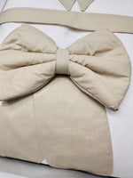 Set Completo Carrozzina Fiocco Beige Sscs028104 - Piccole Canaglie - PC25233