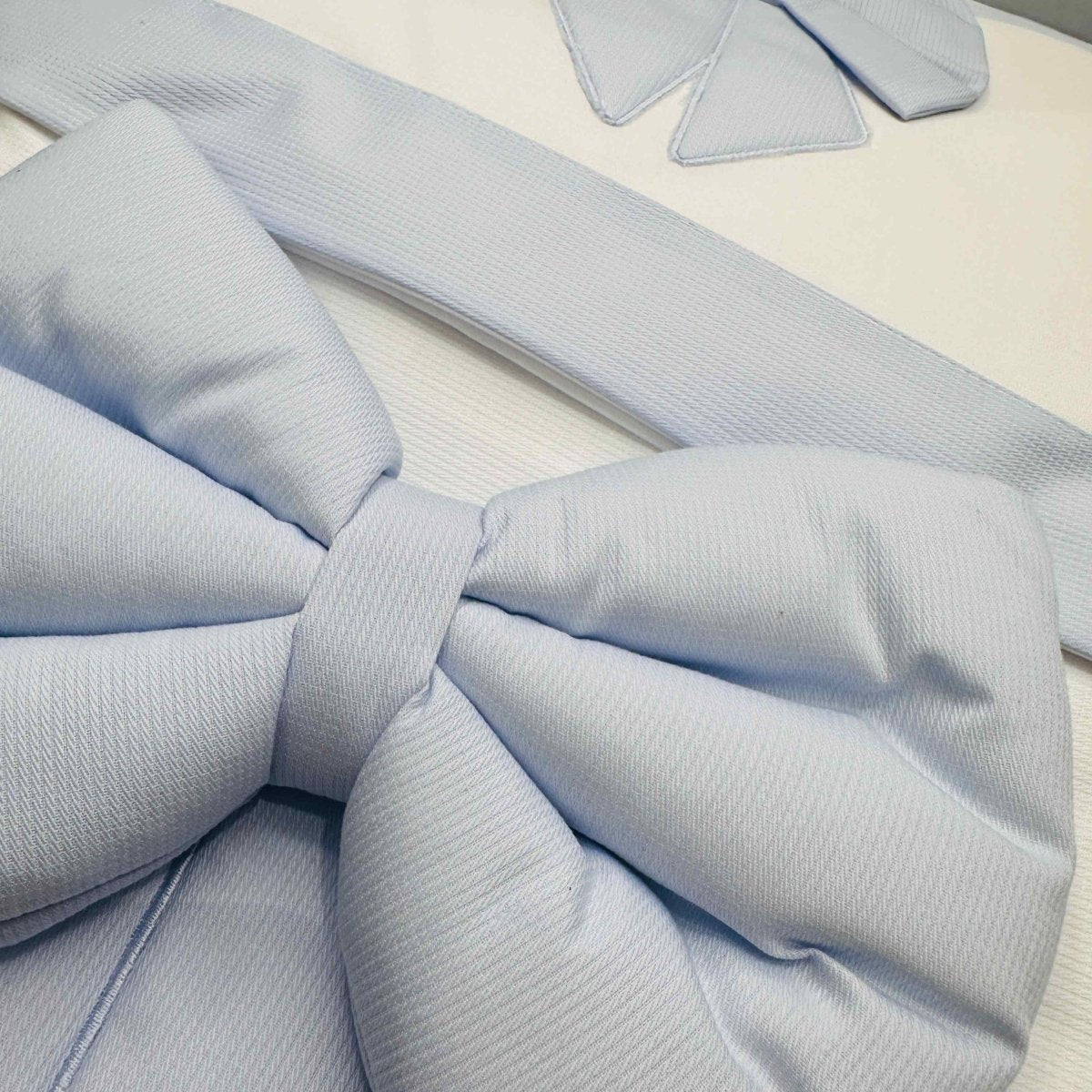 Set completo carrozzina fiocco Celeste - Piccole Canaglie - PC20654