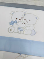 Set Completo Carrozzina Orsetti Teneri Celeste Sscs028177 - Piccole Canaglie - PC29761