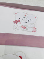 Set Completo Carrozzina Orsetti Teneri Rosa Antico Sscs028177 - Piccole Canaglie - PC29760