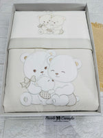 Set Completo Carrozzina Orsetti Teneri Tortora Sscs028177 - Piccole Canaglie - PC29763