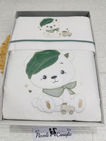 Set completo carrozzina orso Birichino verde SSCS028179 - Piccole Canaglie - PC29927