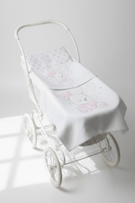 Set Completo Carrozzina Orso Cuori Rosa Scr027171 - Piccole Canaglie - PC26423