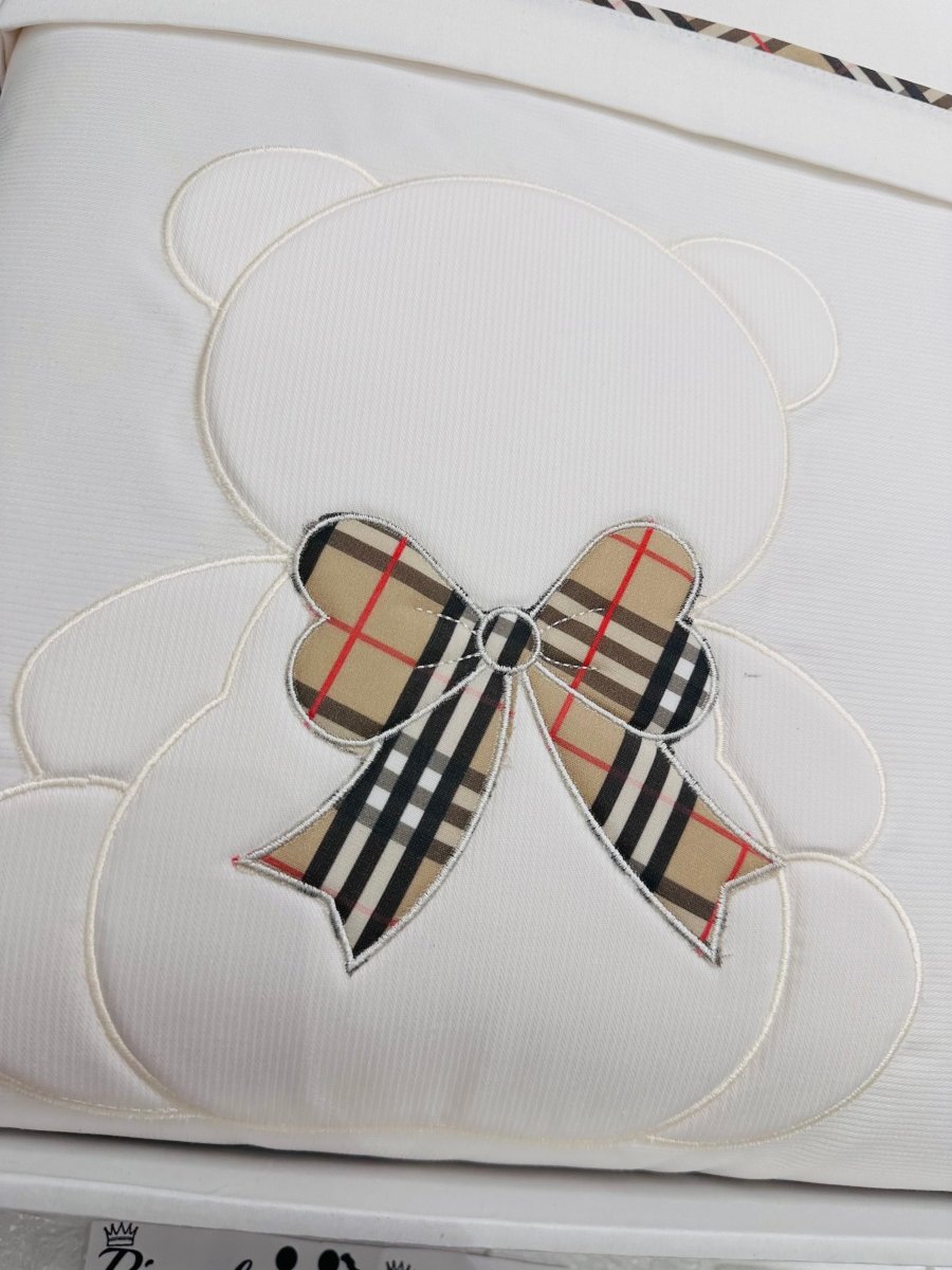 Set Completo Carrozzina orso fiocco Barbery SSCS028166 - Piccole Canaglie - PC23754