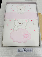 Set Completo Carrozzina Orso Sogni D’Oro Rosa Sscs028180 - Piccole Canaglie - PC30022