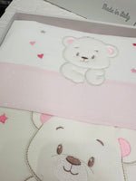 Set Completo Carrozzina Orso Sogni D’Oro Rosa Sscs028180 - Piccole Canaglie - PC30022