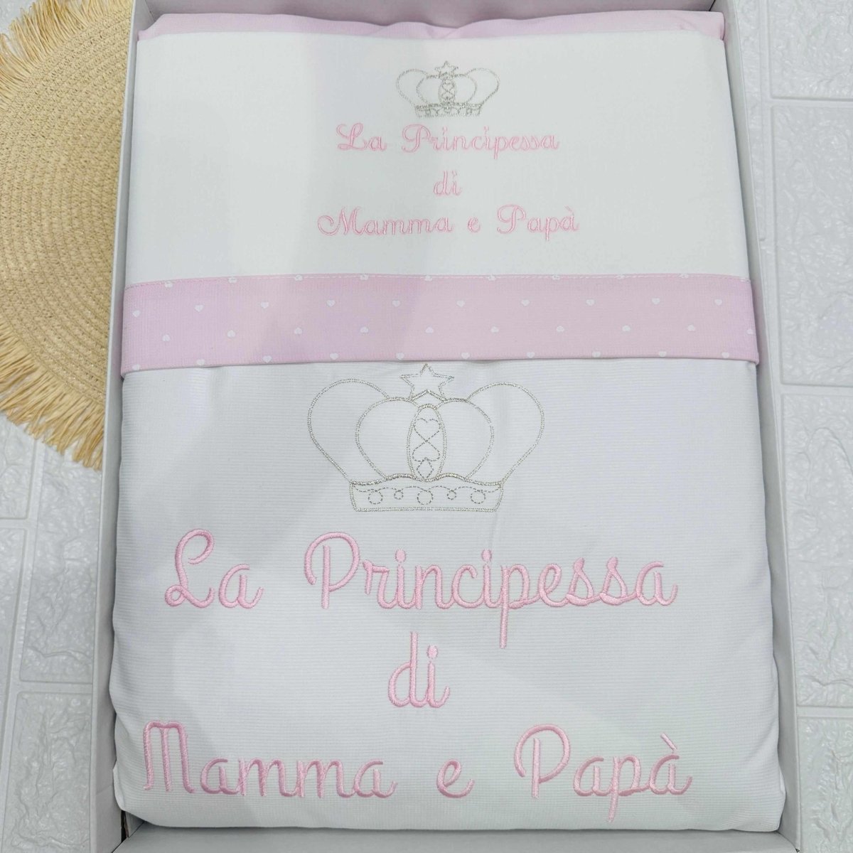 Set completo carrozzina principessa bianco - Piccole Canaglie - PC21910