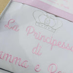 Set completo carrozzina principessa bianco - Piccole Canaglie - PC21910