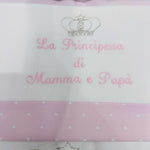 Set completo carrozzina principessa bianco - Piccole Canaglie - PC21910